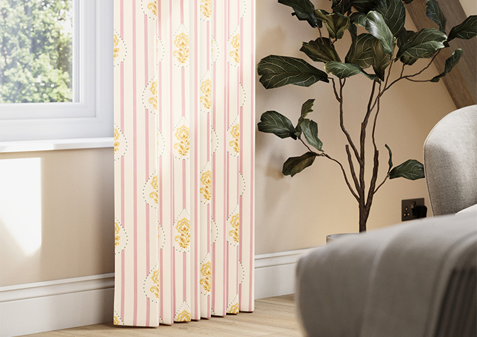 Petal & Block Bolli Stripe, Marigold - Made to Measure Curtains - Image 5